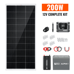 Rich Solar RS-CK200 complete kit panels battery inverter and cables