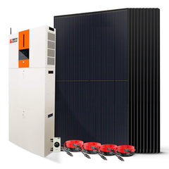Rich Solar RS-K001-4K energy storage cabinet and solar array