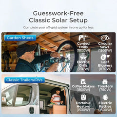 Renogy 400W 12V Complete Solar Kit with Two 100Ah Self-Heating Lithium Batteries - AllProGenerators