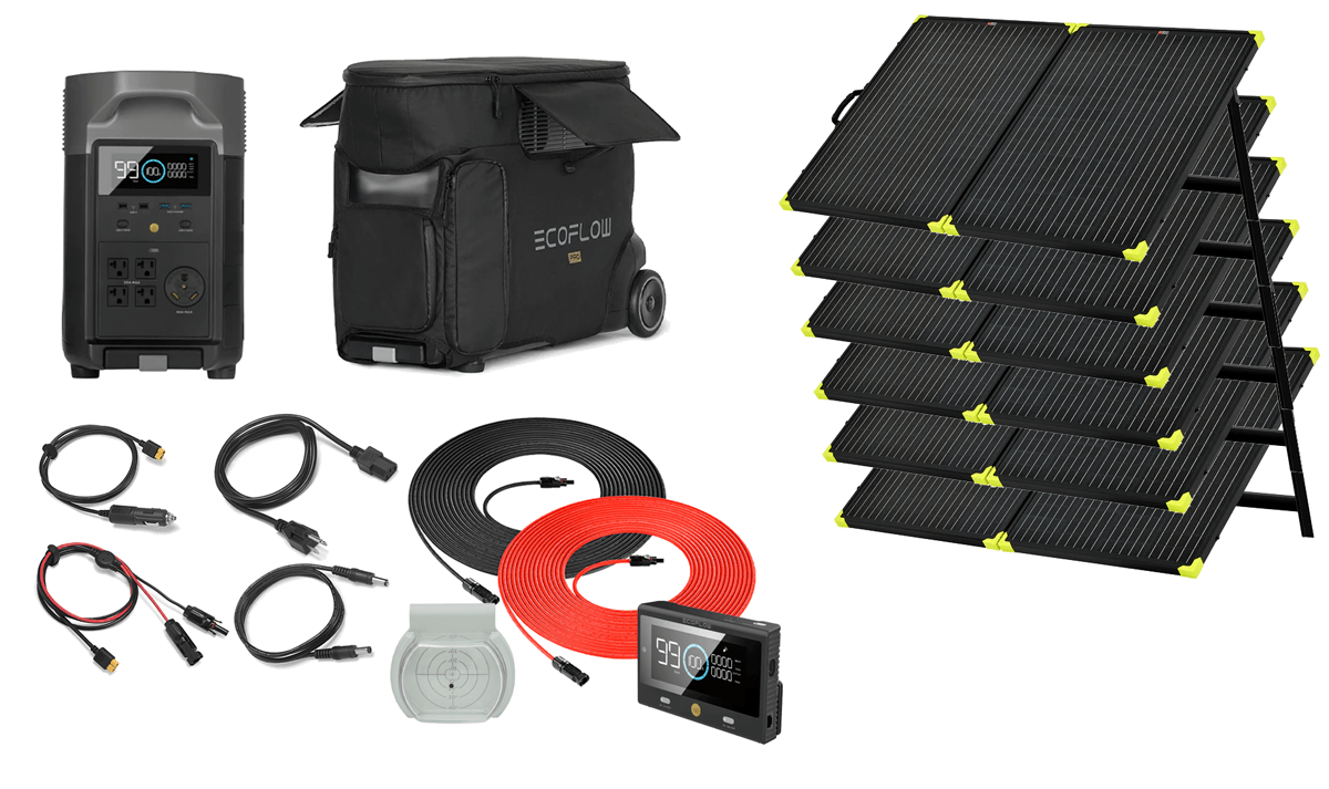 EcoFlow Delta Pro With Solar Panels | AllProGenerators EcoFlow Delta Pro With Solar Panels | AllProGenerators