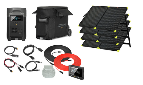 Image of Ecoflow DELTA PRO - 3600W / 3600WH Power Station -With Folding Solar Panels Kit