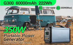 FlashFish 300W Solar Generator 60000mAh Portable Power Station