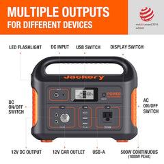 Jackery Explorer 550wh Portable Power Station