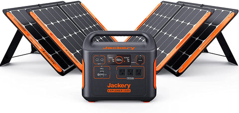 Image of Jackery Explorer 1500wh Portable Power Station With 100 Watt Solar Panel