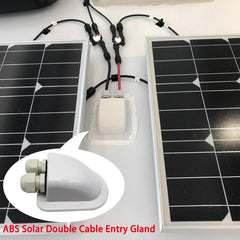 ACOPOWER 440Watts Flexible Solar RV Kit w/ 40A Waterproof Charge Controller, Solar Cable Wire,Tray Cable and Y Branch Connectors,Cable Entry Housing for Marine, RV, Boat, Caravan