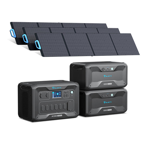 Image of BLUETTI AC300 with B300 Extra Battery Home Battery Backup