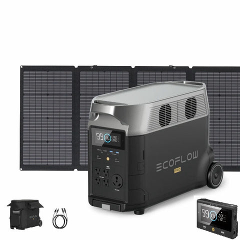 Image of EcoFlow DELTA Pro + 220W Solar Panel + Bag + MC4 Extension Cable + Remote Control