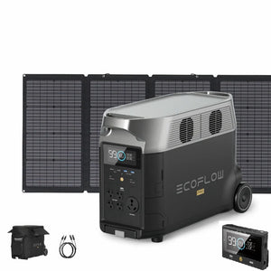 EcoFlow DELTA Pro + 220W Solar Panel + Bag + MC4 Extension Cable + Remote Control