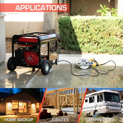 Portable Gas Electric Start Generator