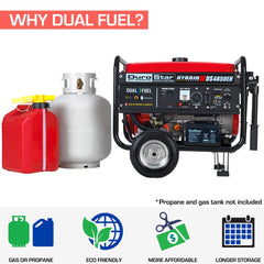 DuroStar DS4850EH 4,850-Watt Dual Fuel Hybrid Generator