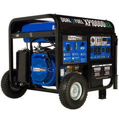 DuroMax XP10000HX 10,000-Watt 439cc Dual Fuel Gas Propane Portable Generator with CO Alert