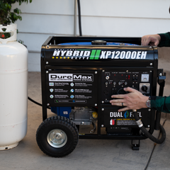 DuroMax XP12000EH 12000-Watt Portable Hybrid Gas Propane Generator "The Beast"