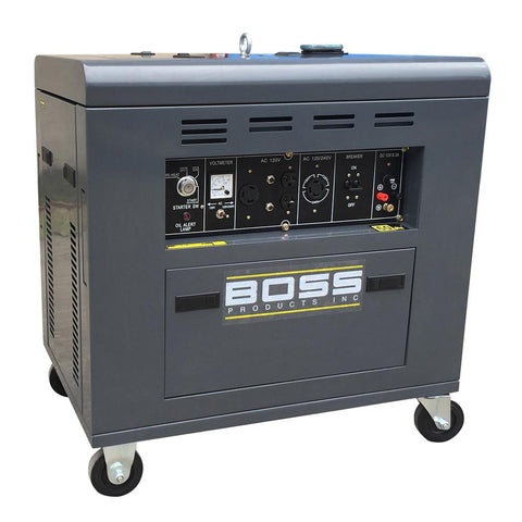Image of Boss Portable Diesel Generator 8800 -DY8500LN-D - 2 -Speed 12 HP