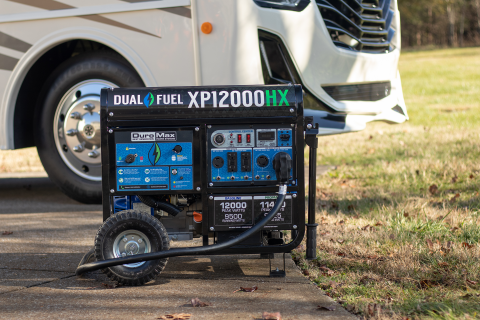 Image of 12,000 Watt Dual Fuel Portable HX Generator w/ CO Alert