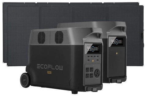 EcoFlow DELTA Pro with Smart Extra Battery and 400W Solar Panel