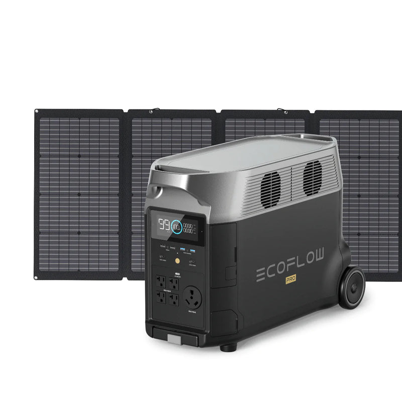 Ecoflow Delta Pro With 220 Watt Solar Panel