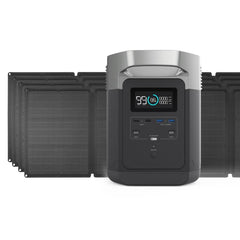 EcoFlow DELTA 1300 Solar Generator and 4 110w Solar Panels 1800 WATT Solar Power System