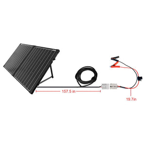 ACOPOWER 120W Light Weight Foldable Solar Panel Kit, Waterproof ProteusX 20A LCD Charge Controller  (New Launched)