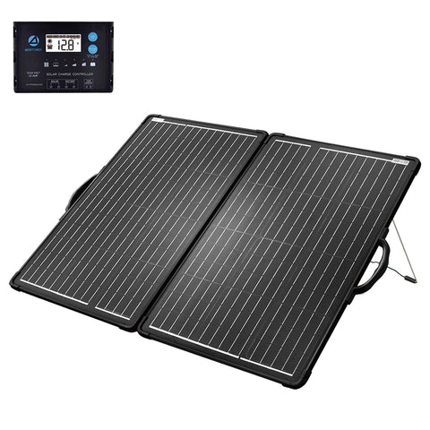 Image of ACOPOWER 120W Light Weight Foldable Solar Panel Kit, Waterproof ProteusX 20A LCD Charge Controller  (New Launched)
