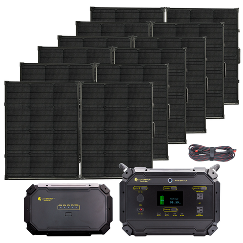 Lion Safari ME- 2000 Watt Complete Solar Generator Deluxe Kit