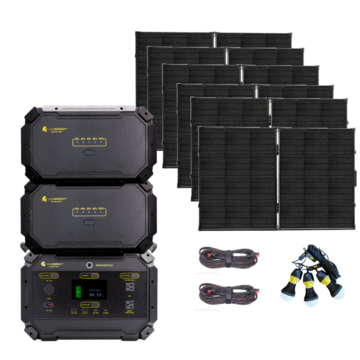 Lion Safari ME- 2000 Watt Complete Solar Generator ELITE Kit