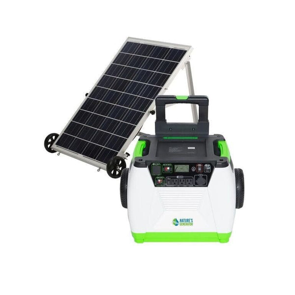 Natures Generator Portable 1800W Solar Generator - Gold Kit