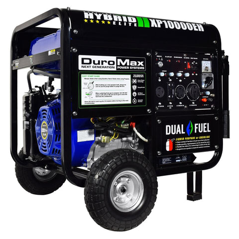 DuroMax XP10000EH 10000-Watt Electric Start Dual Fuel Hybrid Portable Generator