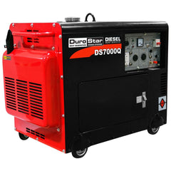 DuroStar DS7000Q 6,500 Watt Enclosed Diesel Portable Generator - Remote Start