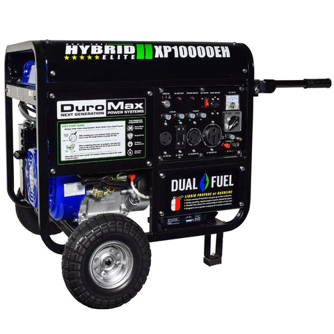 Image of DuroMax XP10000EH 10000-Watt Electric Start Dual Fuel Hybrid Portable Generator