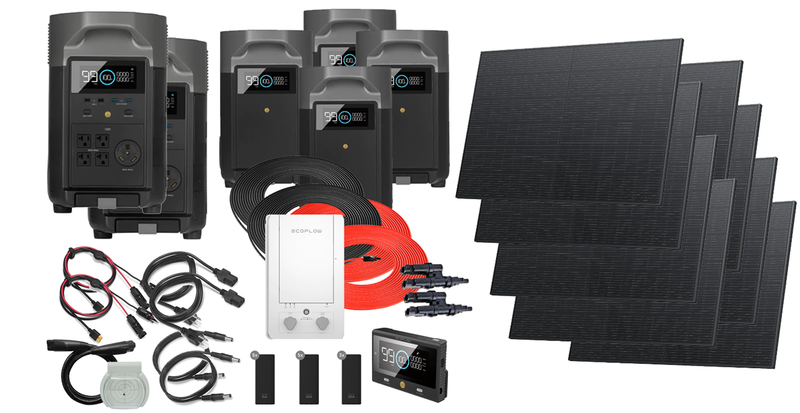 Ecoflow Delta Pro X2 - 21,600 Watt-Hour Complete Solar System