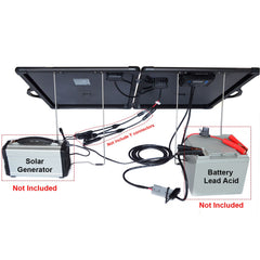 ACOPOWER 120W Light Weight Foldable Solar Panel Kit, Waterproof ProteusX 20A LCD Charge Controller  (New Launched)